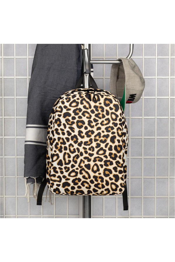Leopard Print Minimalist Backpack - Objet D'Art