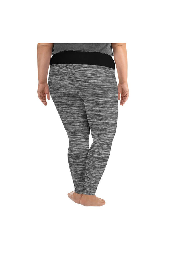 Charcoal Gray Streamline Plus Size Leggings - Objet D'Art