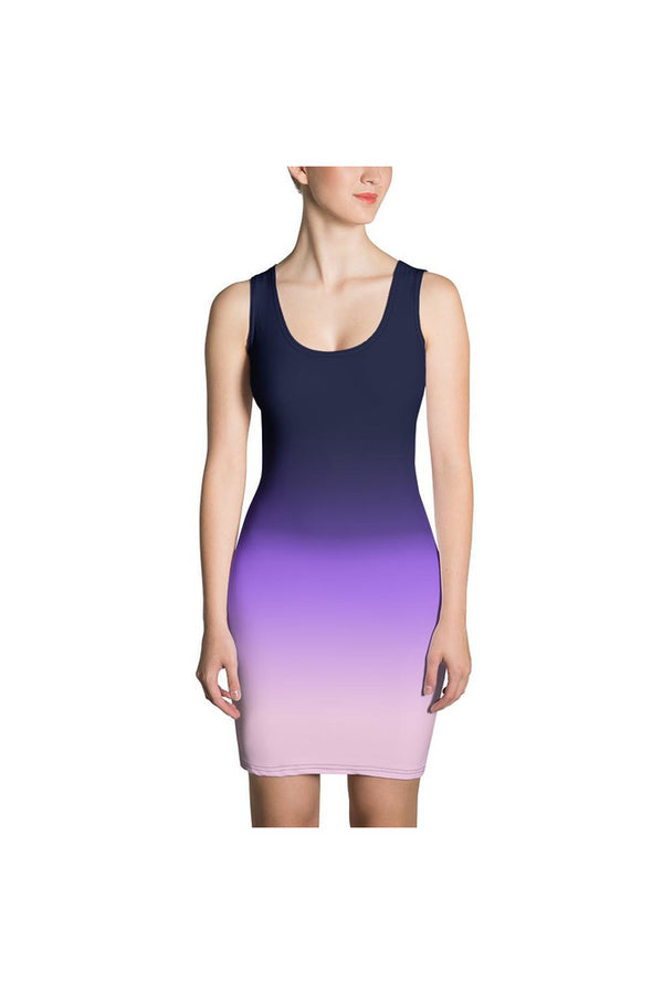 Lavender Ombre Sublimation Dress - Objet D'Art