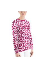 Crystal Tile Women's Rash Guard - Objet D'Art