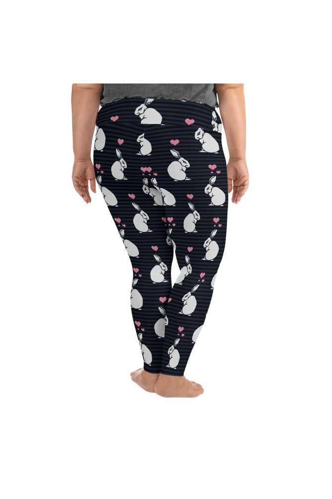 White Rabbit Plus Size Leggings - Objet D'Art