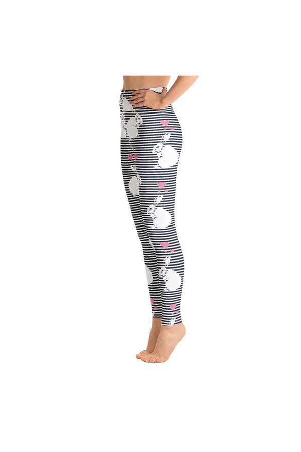 White Rabbit Yoga Leggings - Objet D'Art