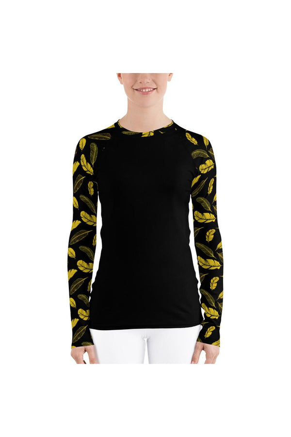 Feathered Women's Rash Guard - Objet D'Art