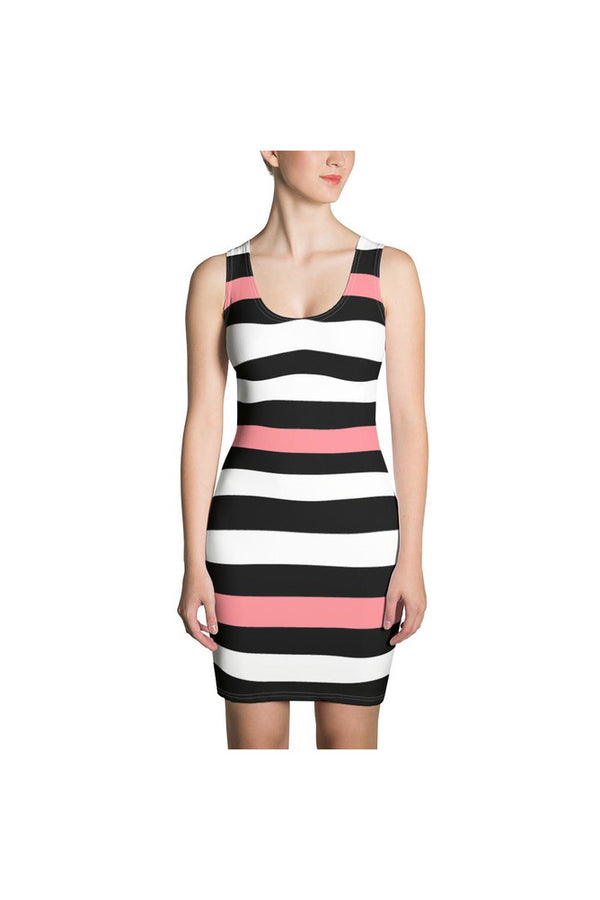 Pink-A-Boo Stripe Sublimation Cut & Sew Dress - Objet D'Art