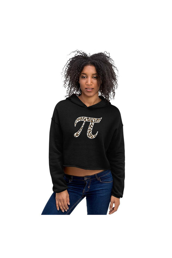 Leopard Print Pi Crop Hoodie - Objet D'Art