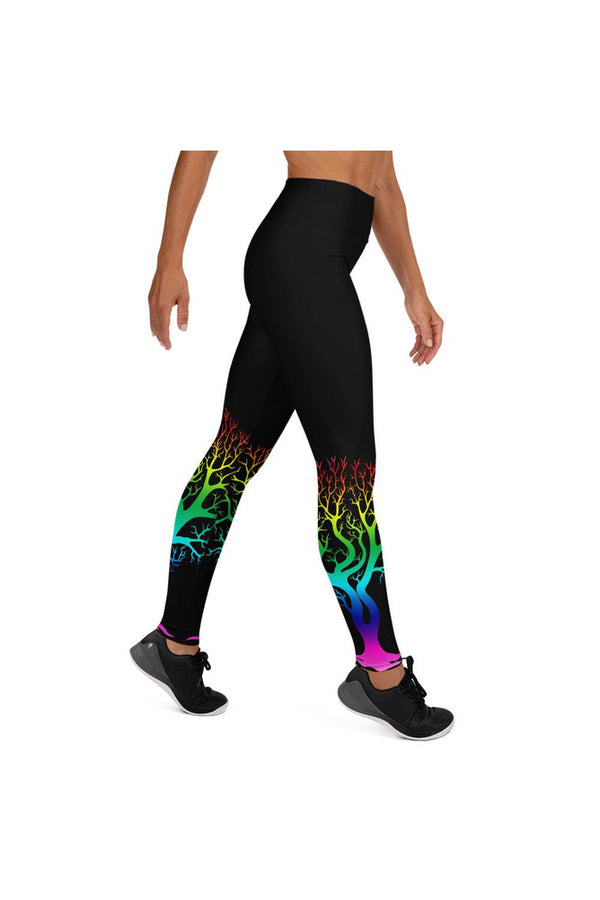 Spectral Bare Naked Trees Yoga Leggings - Objet D'Art