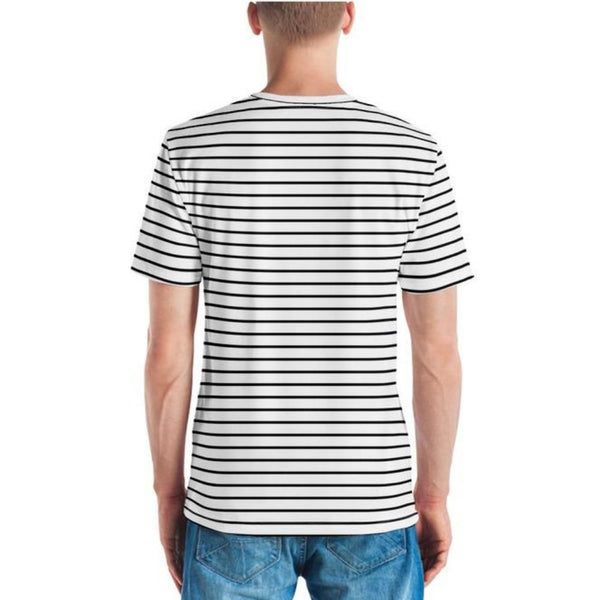 Pinstripe Men's T-shirt - Objet D'Art