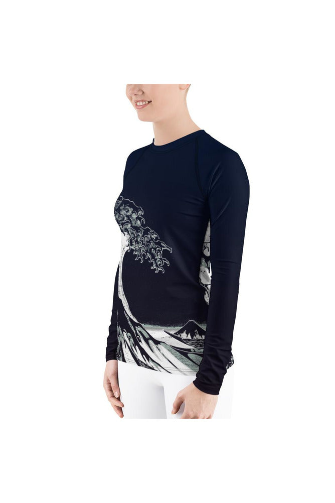 The Great Wave Women's Rash Guard - Objet D'Art