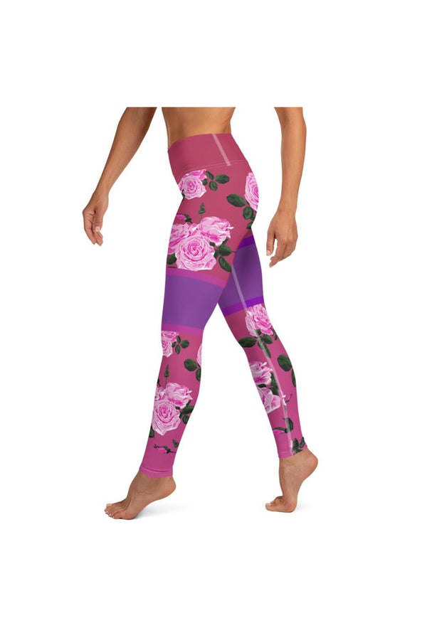Rose Kimono Solid OC Nelly Chan Inspired Yoga Leggings - Objet D'Art
