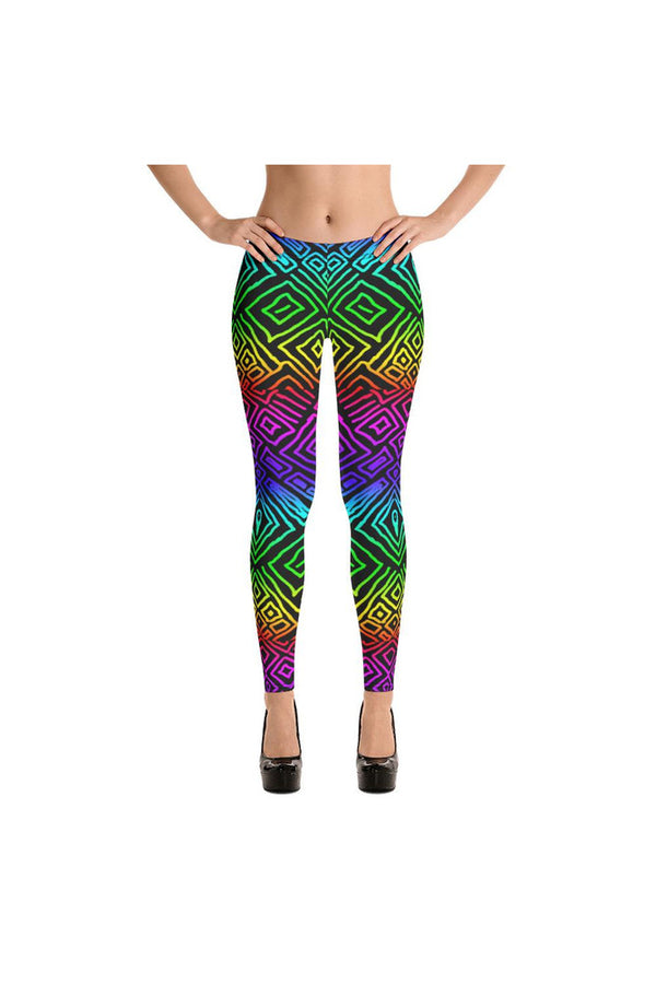 Tribal Rainbow Leggings - Objet D'Art