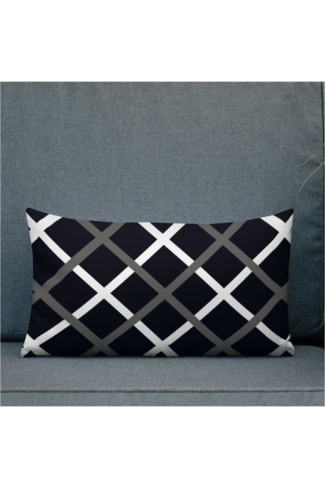 Cross Hatch Premium Pillow - Objet D'Art Online Retail Store