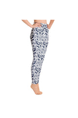 Nordic Blue Yoga Leggings - Objet D'Art