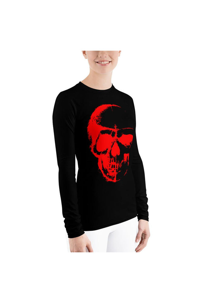 Red Skull Women's Rash Guard - Objet D'Art