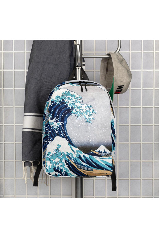 Great Wave off Kanagawa Minimalist Backpack - Objet D'Art