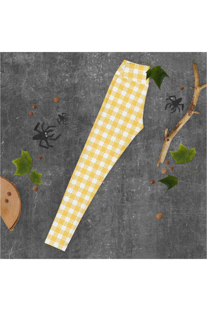 Gingham Yoga Leggings - Objet D'Art