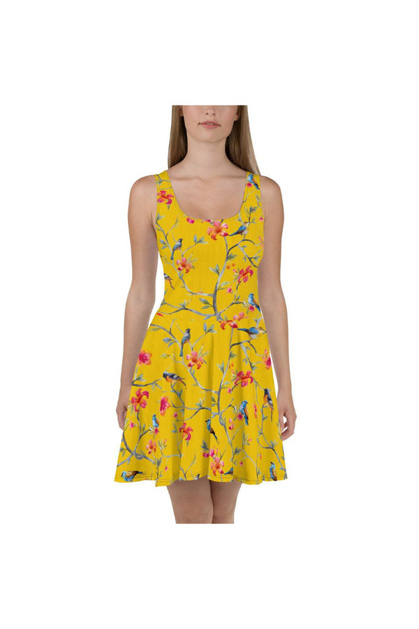 Charm of Finches Skater Dress - Objet D'Art