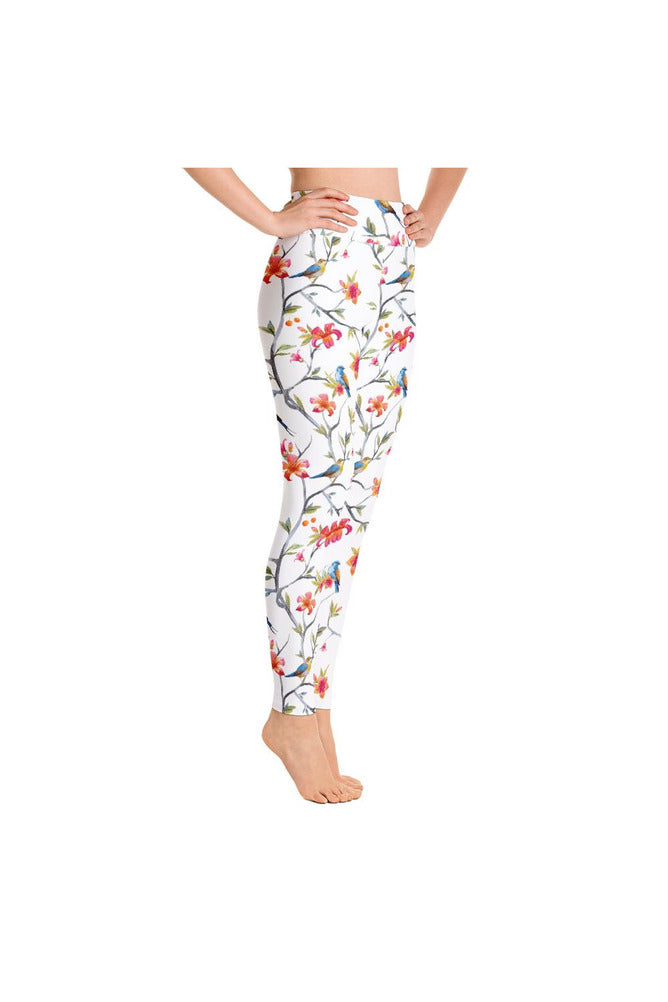 Charm of Finches Yoga Leggings - Objet D'Art