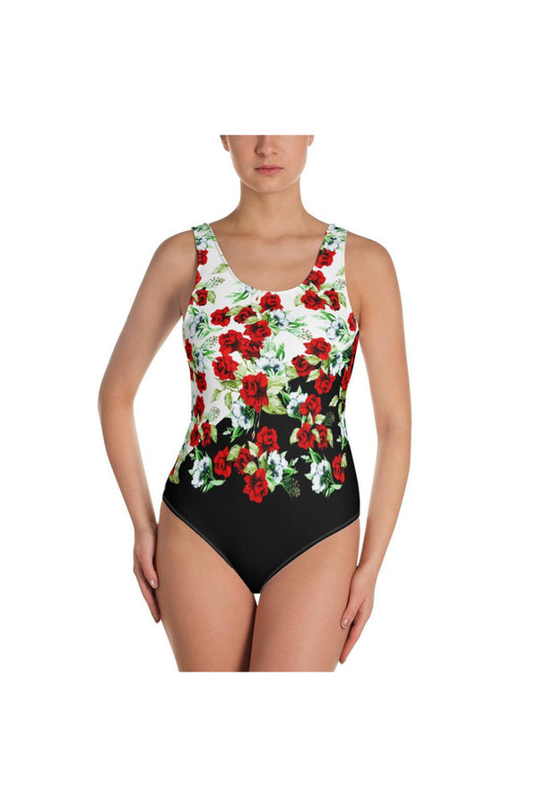 Floral Flair One-Piece Swimsuit - Objet D'Art