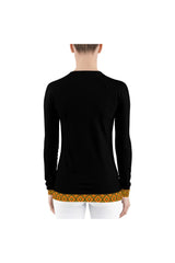 Kente Accented Women's Rash Guard - Objet D'Art