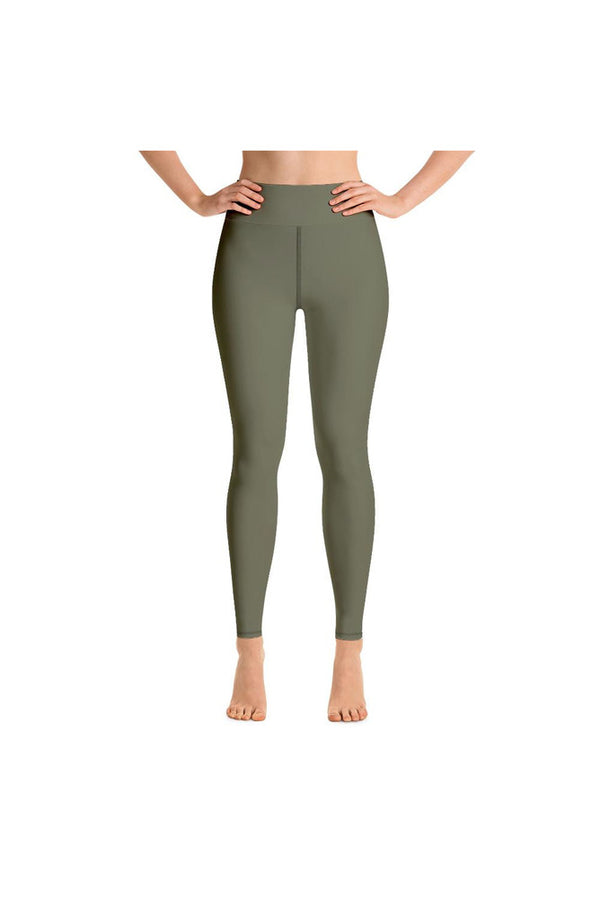 Pepper Stem Green Yoga Leggings - Objet D'Art