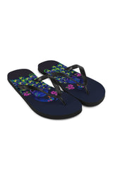 Peacock Flip-Flops - Objet D'Art