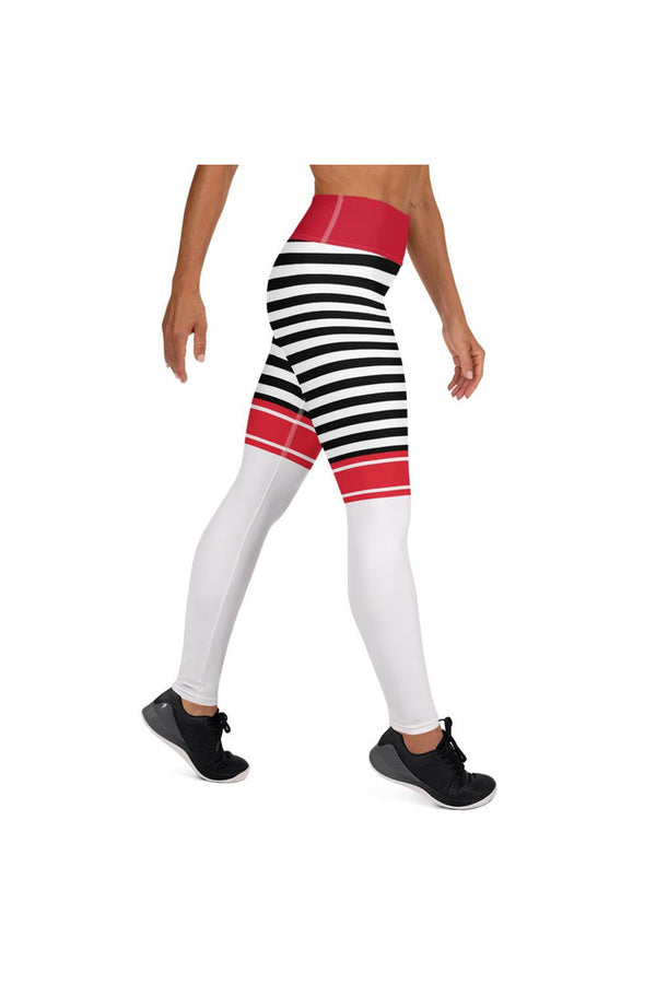 Sporty Stripes Yoga Leggings - Objet D'Art