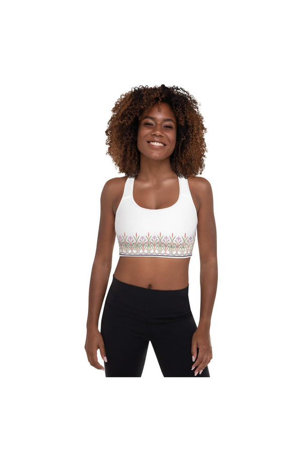 Orchid Meadows Padded Sports Bra - Objet D'Art