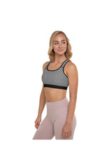 Micro  Houndstooth Padded Sports Bra - Objet D'Art