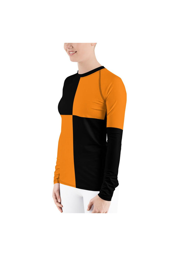 Turmeric Matrix Women's Rash Guard - Objet D'Art