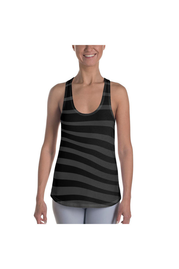 Zebra Stripes Women's Racerback Tank - Objet D'Art