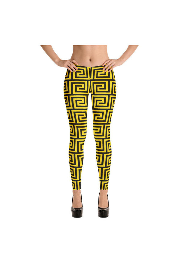 Gold Greek Key Leggings - Objet D'Art Online Retail Store