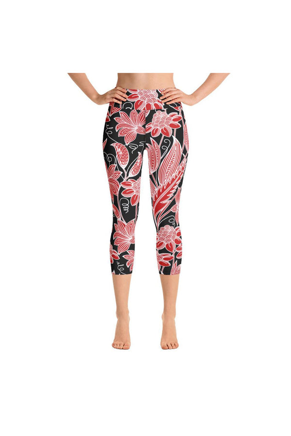 Aposematic Air Yoga Capri Leggings - Objet D'Art