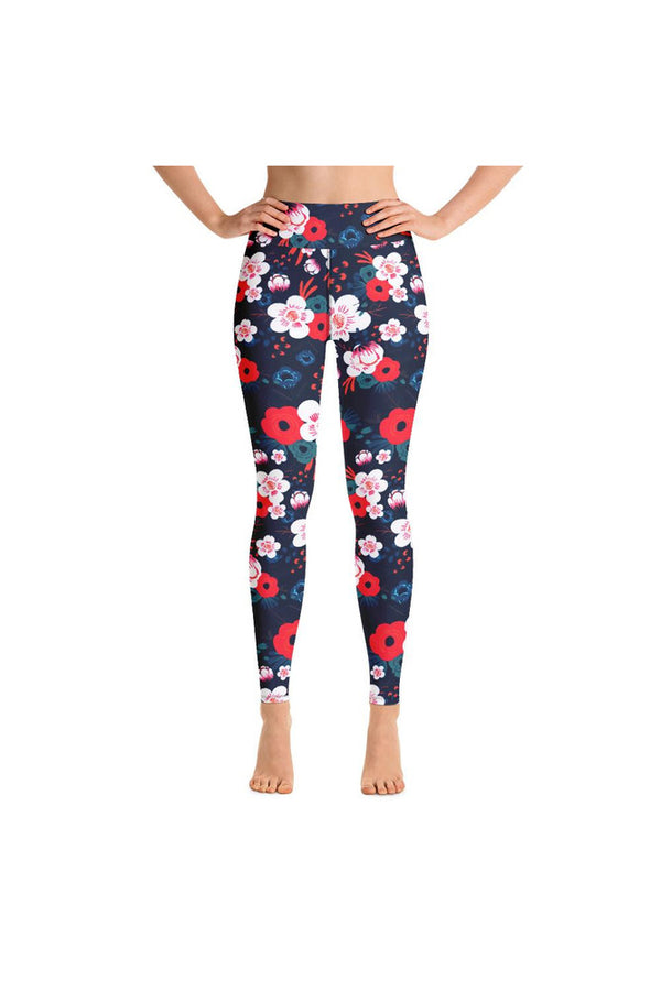 Floral Yoga Leggings - Objet D'Art
