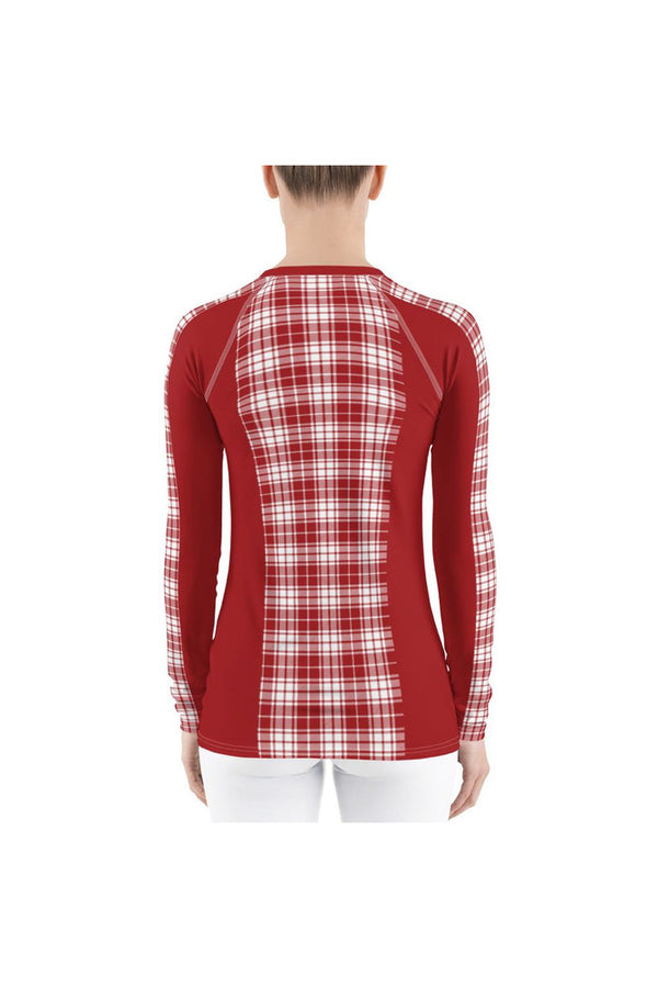 Plaid Close to the Vest Women's Rash Guard - Objet D'Art