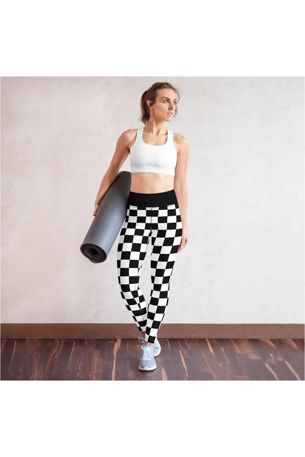 Checkered Yoga Leggings - Objet D'Art