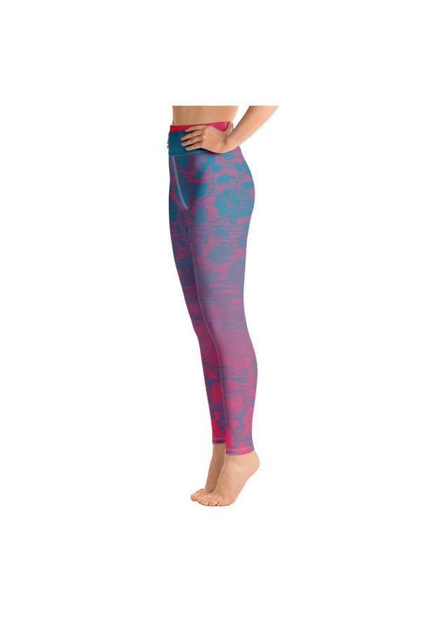 Rose Colored Glamour Yoga Leggings - Objet D'Art