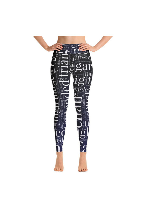 Standing Poses Yoga Leggings - Objet D'Art