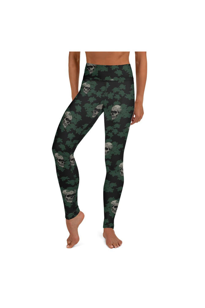 Skull & Roses Yoga Leggings - Objet D'Art
