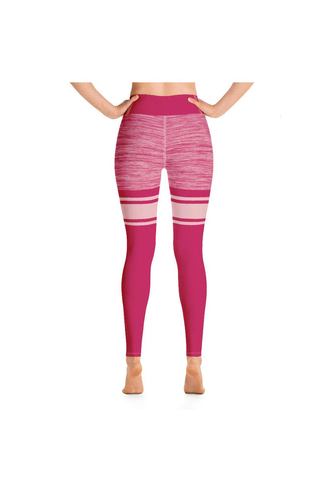 Hot Pink Mid Thigh Yoga Leggings - Objet D'Art