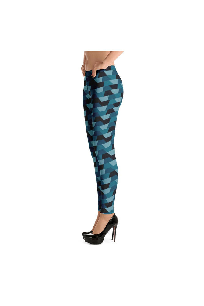 Blue Camo Ribbons Leggings - Objet D'Art Online Retail Store