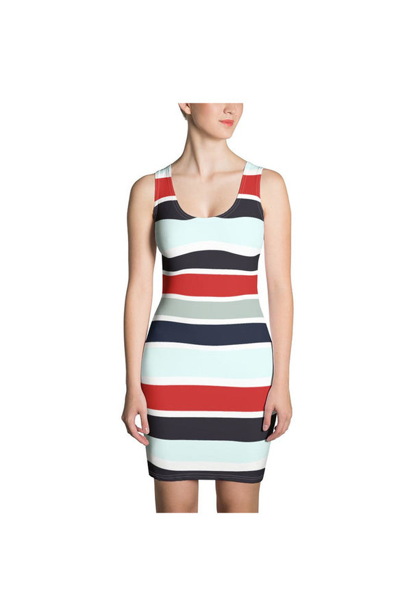 Striped Sublimation Dress - Objet D'Art