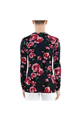 Floral Twilight Women's Rash Guard - Objet D'Art