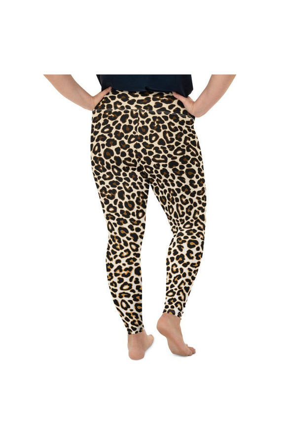Leopard Print Plus Size Leggings - Objet D'Art