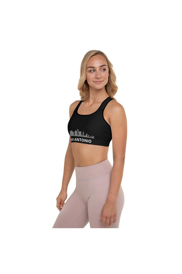 San Antonio Skyline Padded Sports Bra - Objet D'Art