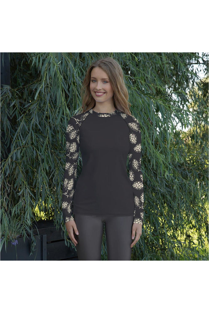 Pine Cone Women's Rash Guard - Objet D'Art