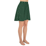Christmas Green Skater Skirt - Objet D'Art