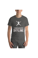 Temporarily Offline Unisex Short Sleeve Jersey T-Shirt with Tear Away Label - Objet D'Art