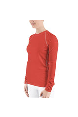 Rouge Women's Rash Guard - Objet D'Art