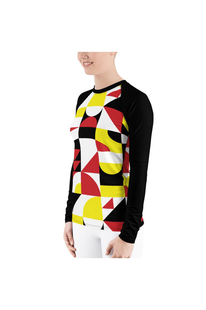 Geo Metro Women's Rash Guard - Objet D'Art