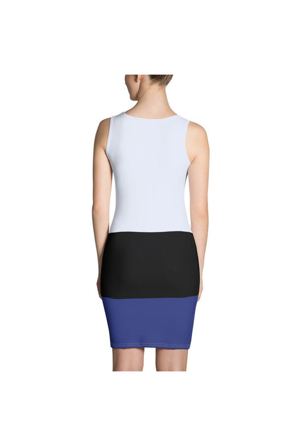 Shades of Blue Sublimation Cut & Sew Dress - Objet D'Art